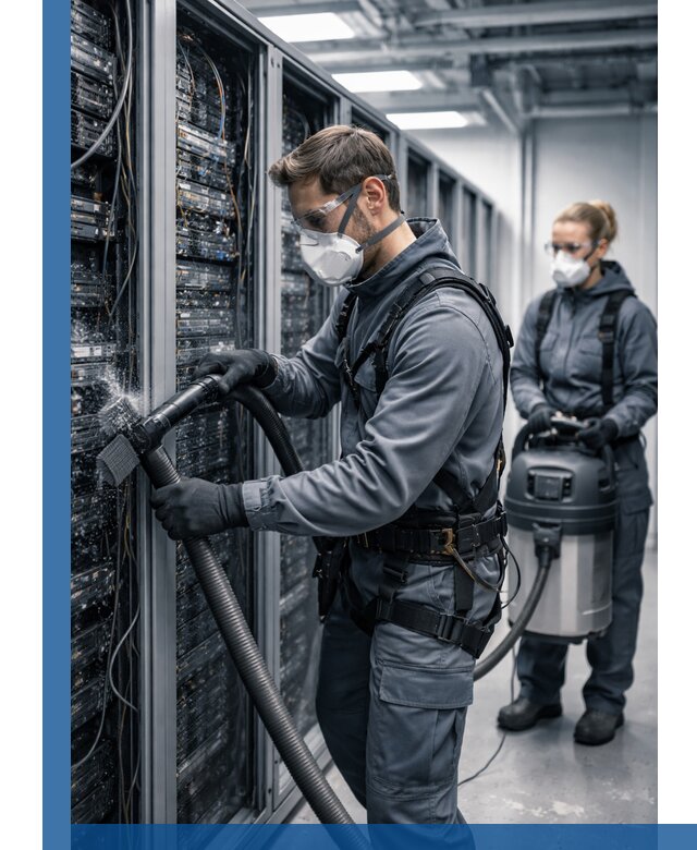 Обеспыливание серверной комнаты в Реутове, профессиональная очистка