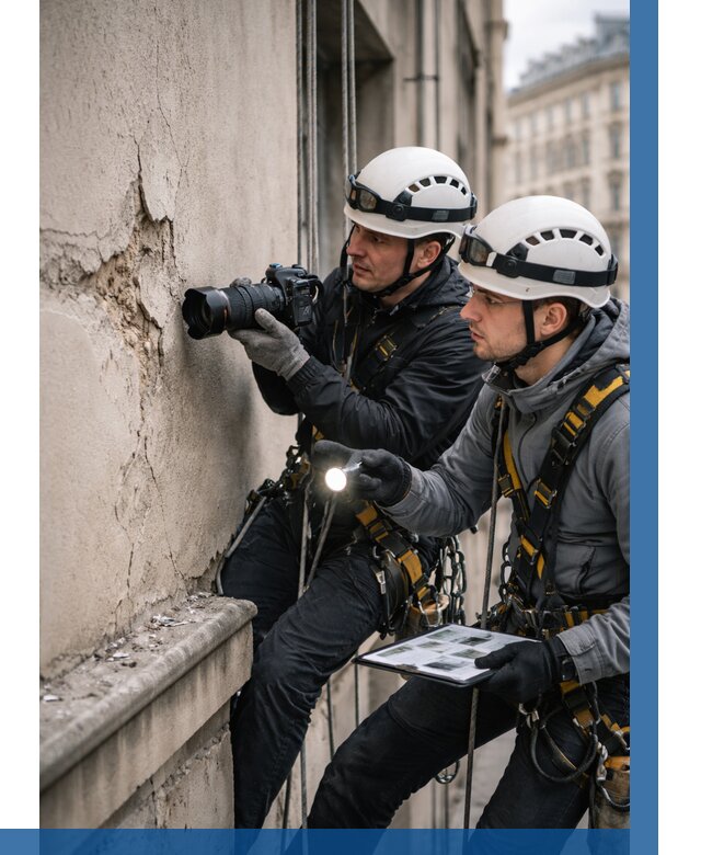 Фотофиксация дефектов фасада в Реутове от 4683 р. | ВЫСОТНИК-Ртв