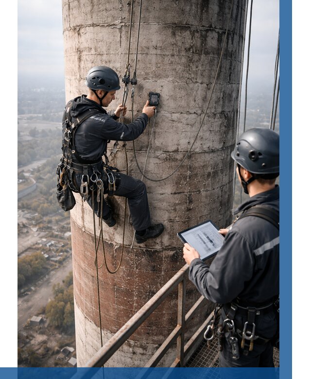 Обследование дымовой трубы в Реутове от 8326 р. | ВЫСОТНИК-Ртв