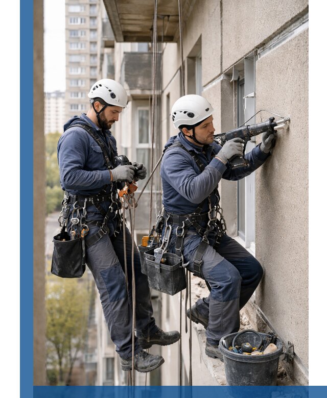 Промышленные альпинисты высотные работы и монтаж в Реутове